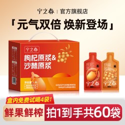 宁之春 沙棘原浆小果沙棘汁不提油鲜榨沙棘果汁饮品官方正品专享
