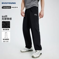 NVG·YOUNG navigare小帆船男顺滑透气宽松伞兵裤凉感裤子