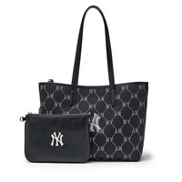 88VIP：MLB 官方 男女同款大容量钻石老花托特包附零钱包26春季新款ORMJ1