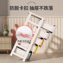 纳份爱 五斗柜 加厚多层抽屉式收纳柜 35cm纯白