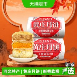 伯香村 黄庄月饼酥皮五仁传统糕点419g*2包