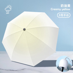 温诗欧 20骨黑胶防晒晴雨伞