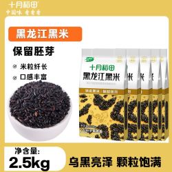 十月稻田 黑米粗粮杂粮搭配大米 100g
