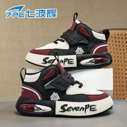 七波辉 皮面防水防滑 儿童运动鞋