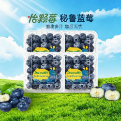 Driscoll's 秘鲁原装进口蓝莓 精品A级大果 18mm+ 4盒装
