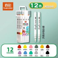 88VIP：真彩 丙烯马克笔12色单头速干防水幼儿园小儿童不透色可叠色