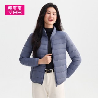 鸭宝宝 2026新款轻薄羽绒服女90鸭绒立领保暖内胆修身秋冬反季外套