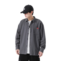 Dickies 男士长袖衬衫 经典纯色工装风 大口袋设计