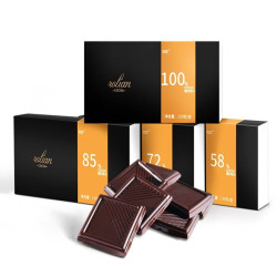 健身代餐纯可可脂巧克力130g*2盒