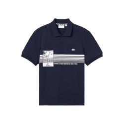 LACOSTE 男士纯棉印花短袖POLO衫