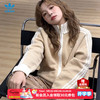 adidas 三叶草女装上衣 2026春季新款欧阳娜娜同款针织夹克运动休闲外套