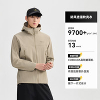 探路者 男式CORDURA耐磨软壳衣 黑色 L