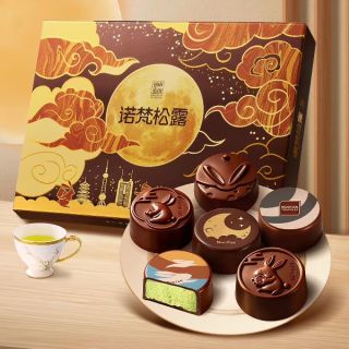 今日必买：诺梵松露 巧克力夹心月饼礼盒6粒