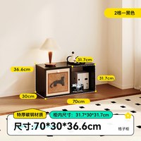 法蒂雅 钢制落地书柜 中古风 自由组合 书房收纳柜
