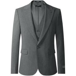 利郎 双弹3.0西装男 中灰 175A 西服三件套
