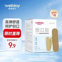 维德 创口贴创伤口可贴透明防水高弹透气 100
