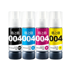 格之格 适用爱普生004高端版墨水 四色套装 墨盒