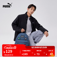 PUMA 复古休闲双肩包书包 PATCH BACKPACK 079194 深蓝色-02 OSFA/均码