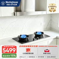 西屋电气 西屋烟灶联动不锈钢套装28m³大吸力1500pa静压顶吸70%热效率定时燃气灶TA06+DS10