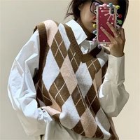 嘉晔 春秋季男女同款无袖毛衣背心坎肩