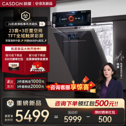 凯度 新品首发 幂风洗碗机 嵌入式23+3套超大容量 无极脉冲洗2.0 双泵强排水 智能投放 幂风系列洗碗机