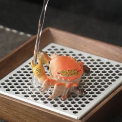 溥畔 变色螃蟹茶宠摆件可养茶宠 八方来财 一个装