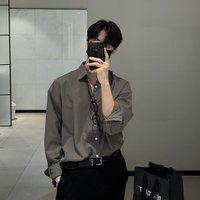 嘉晔 男士打底纯色长袖衬衫