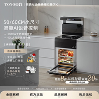 東洋 500/600mm家用公寓小户型小尺寸集成灶智能语音控制烟灶联动大吸力自动清洗多功能单灶集成灶