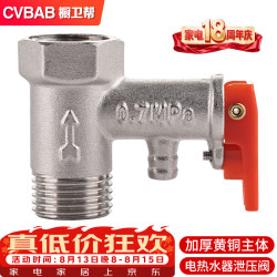 橱卫帮 全铜电热水器泄压阀 安全阀 减压阀 单向止回阀 热水器配件CV505