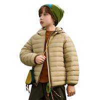 ASK JUNIOR 北极鸭绒三防轻薄 米色 130 儿童羽绒服