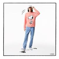 LACOSTE 拉科斯特 经典罗纹圆领长袖卡通印花男士卫衣
