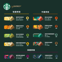 星巴克 Nespresso胶囊咖啡粉意式浓缩黑咖啡冷萃美式多口味 意式+轻度+派克
