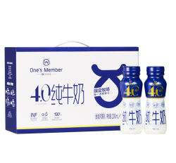 1号会员店 4.0g乳蛋白全脂纯牛奶