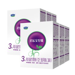 君乐宝 至臻3段 幼儿配方奶粉 400g*6盒