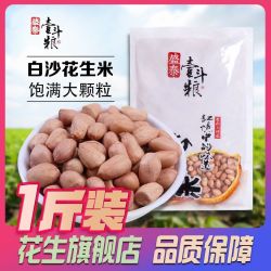 盛泰壹斗粮 大颗粒白沙花生米 1斤 无壳圆粒花生米