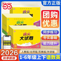 《拔尖大试卷——小学语文》（2026秋新版 年级/科目/版本任选）
