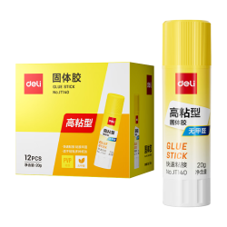 得力 高粘度PVP固体胶水 7092 20g 单支装