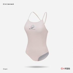 速比涛 全新Speedo|CHIIKAWA系列 俏皮可爱印花细肩带女士连体泳衣
