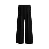 H&M 1304824 直筒休闲裤 黑色 L