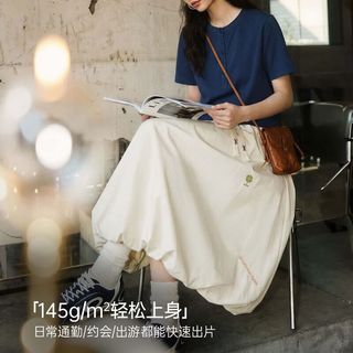 马登奶白色花苞裙半身裙子女2026新款日系甜美设计感蓬蓬裙a字灯 奶白色 【2026新款/赫本风垂感花苞长裙高腰夏半身裙女春秋款】 S （85-100斤）