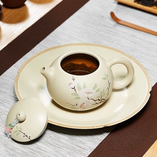 尊壶 宜兴紫砂壶 白段泥西施壶 纯全手工茶壶