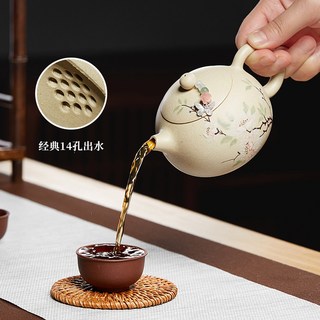 尊壶 宜兴紫砂壶 白段泥西施壶 纯全手工茶壶