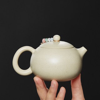 尊壶 宜兴紫砂壶 白段泥西施壶 纯全手工茶壶