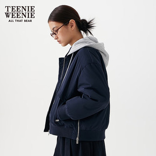 TEENIE WEENIE 手工毛织连帽 女士棉服