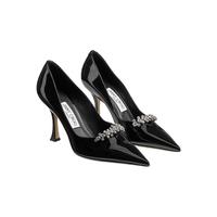 JIMMY CHOO BELINDA PUMP 90 水晶饰闪粉高跟鞋