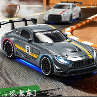 4DRC 1:43合金四驱漂移车 蓝色 半比例双电套装