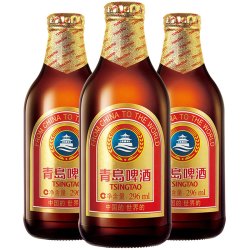 青岛啤酒 小棕金11度精酿系列 296mL*24瓶 整箱装