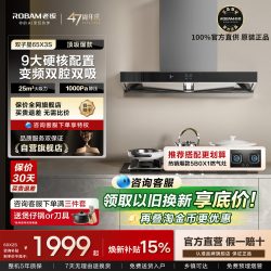 老板 CXW-260-60X2S 变频抽吸 欧式油烟机