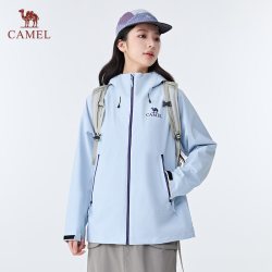 骆驼 【硬壳三防】骆驼 女士冲锋衣