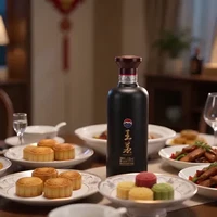 猫币499.73元、中秋送好礼：王茅 祥雅黑 53度 酱香型白酒 500ml 单瓶装